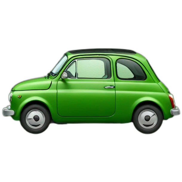 Green fiat 500 emoji