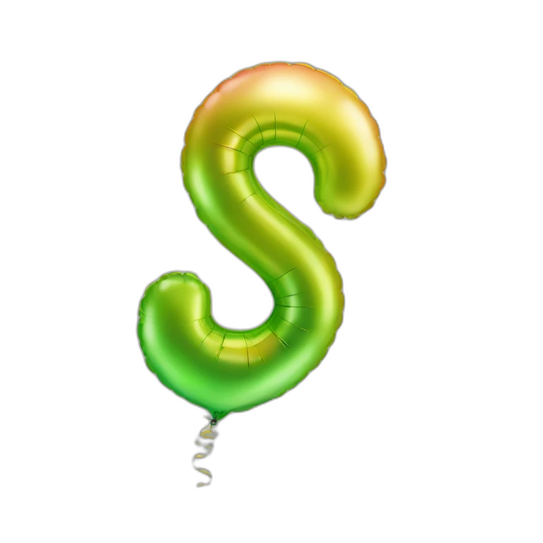 balloon letter six emoji