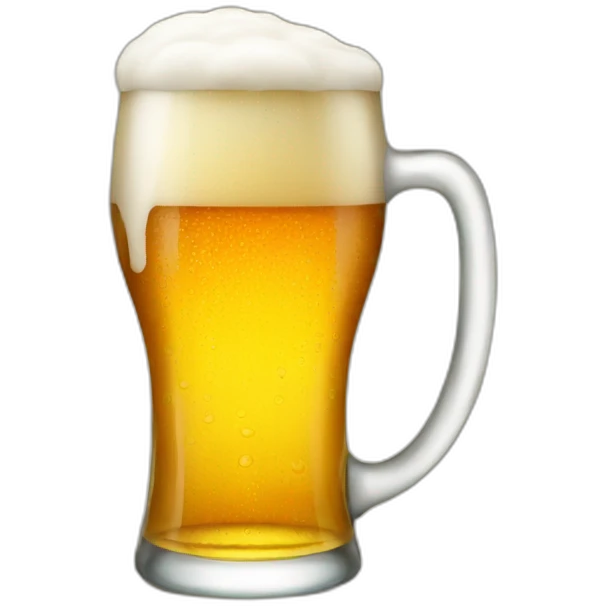 Glass beer emoji