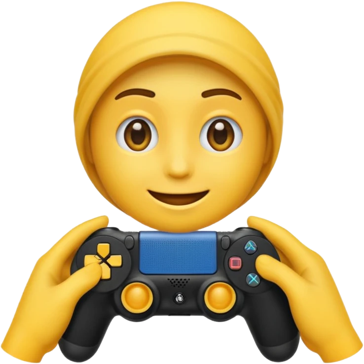 Créer 1 emoji qui joue a la ps4  emoji