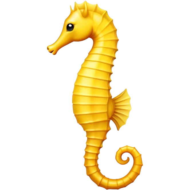 seahorse with wellow  emoji