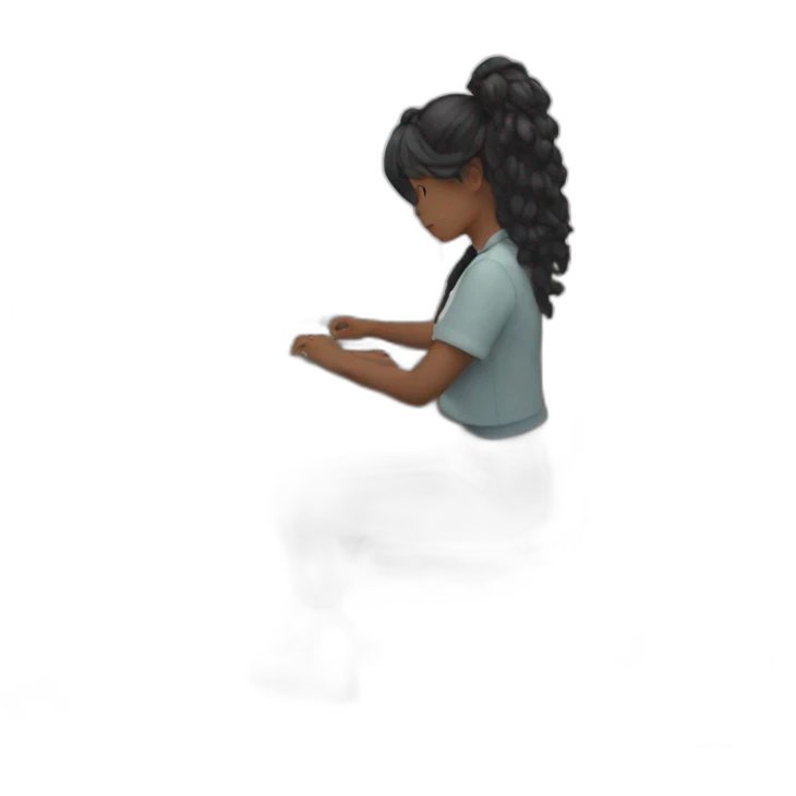 lofi girl is working emoji