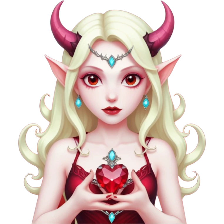 succubus crystal heart emoji