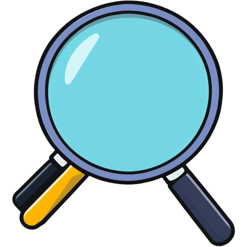 magnifying glass emoji