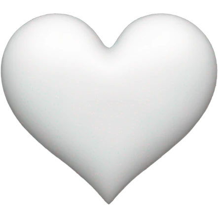 White heart emoji