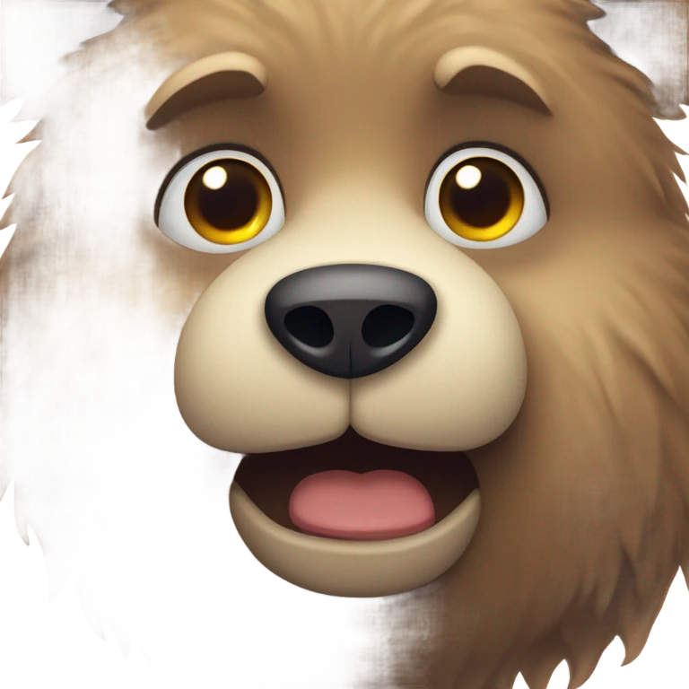 fluffy bear sheds tears emoji