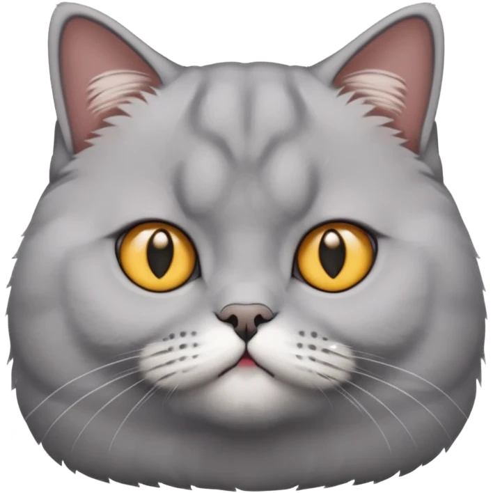 Grey British shorthair emoji