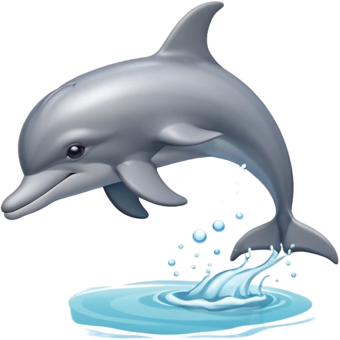 Dolphin in sea emoji