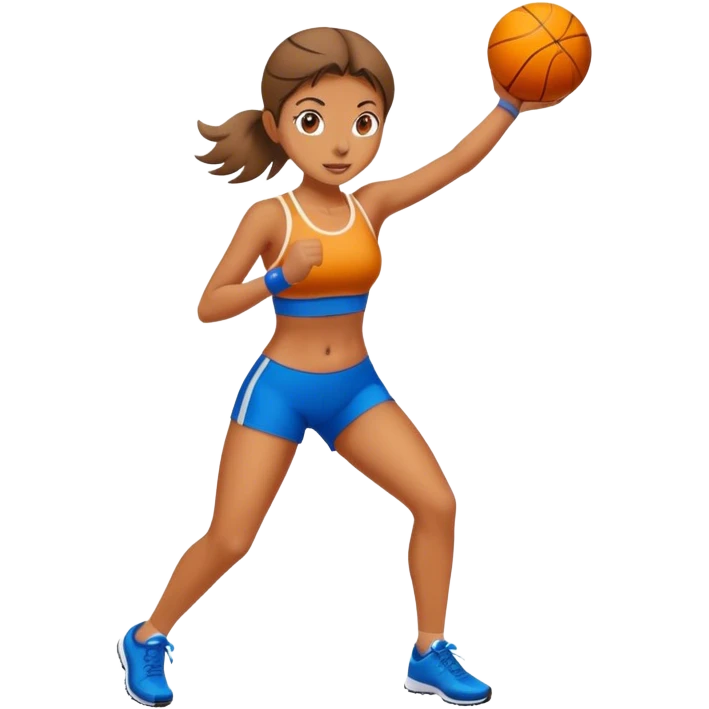 the girl is doing sports emoji