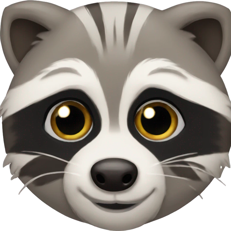 Raccoon heart eyes emoji