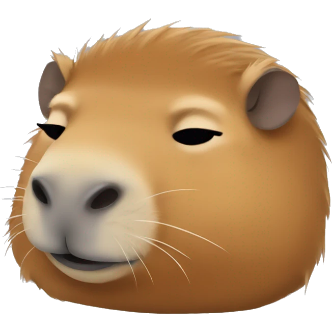 capybara sleeping emoji