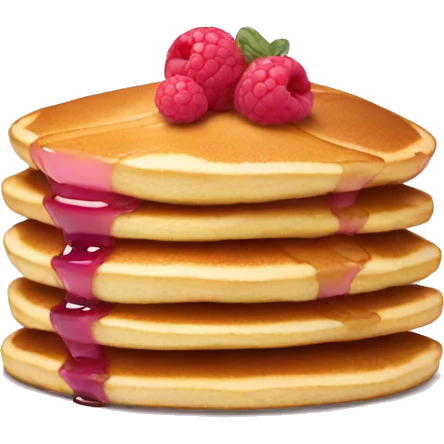 pancakes light pink berry emoji