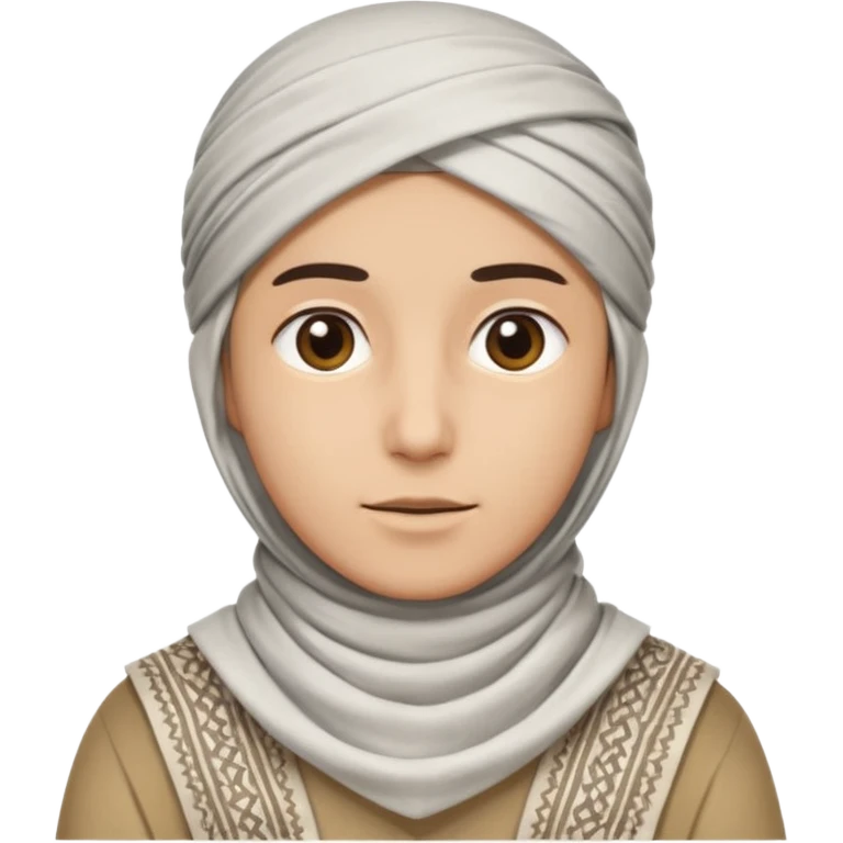 with the UAE traditonal thing on their head emoji