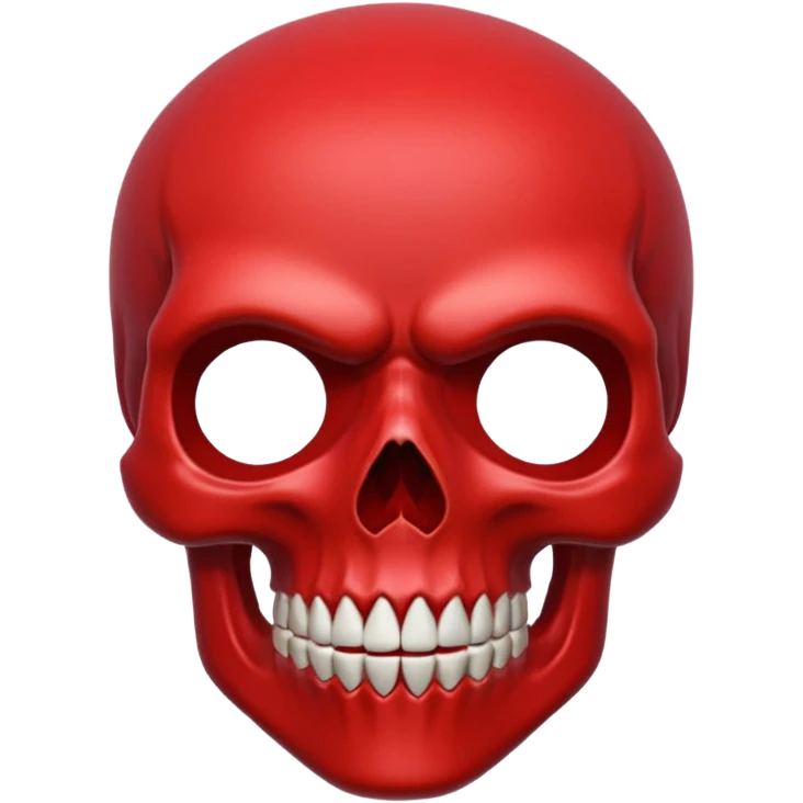 red skull emoji emoji