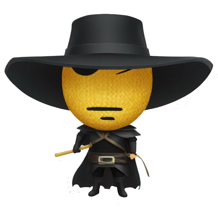 Zorro One Piece Straw Hat emoji