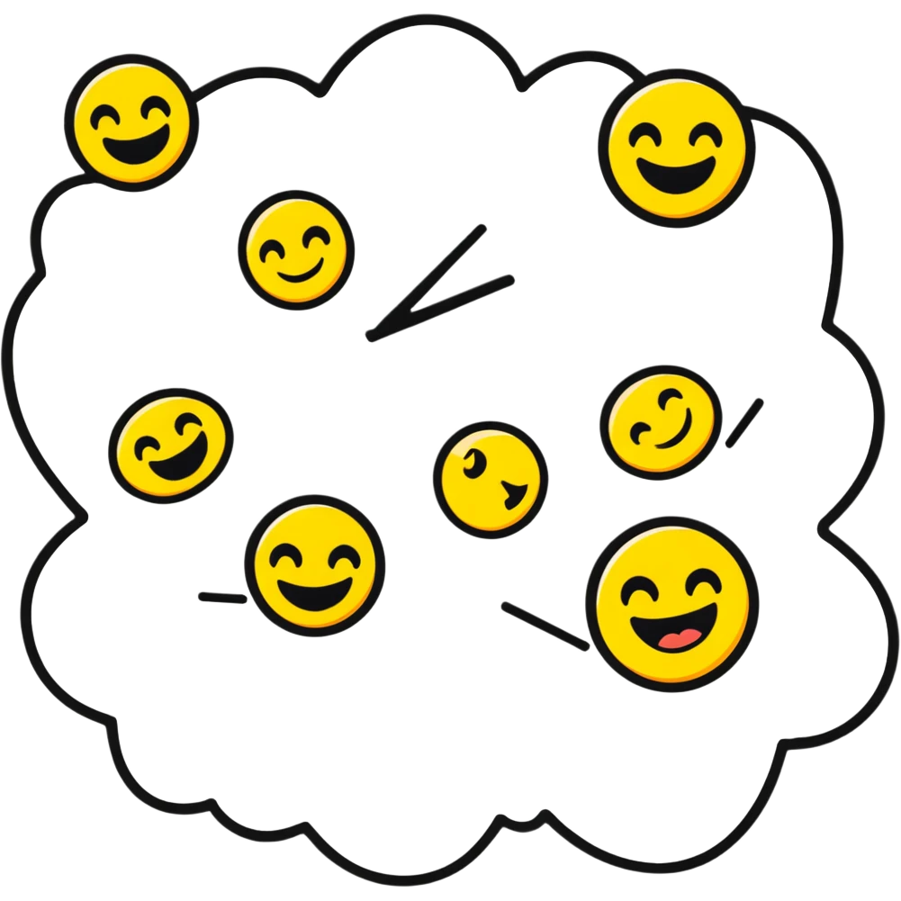 playful abstract emoji emoji