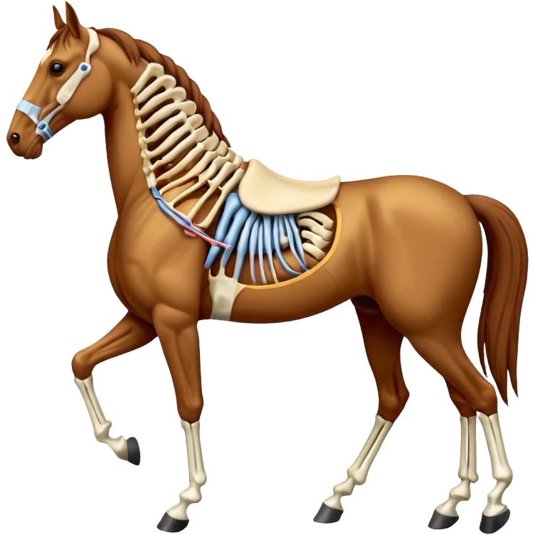 Horse anatomy emoji