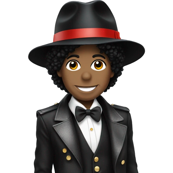 Michael Jackson avec son chapeau et son costume  emoji