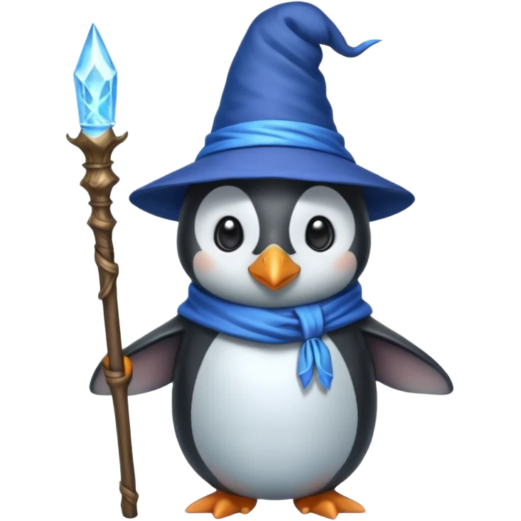 Penguin Wizard emoji