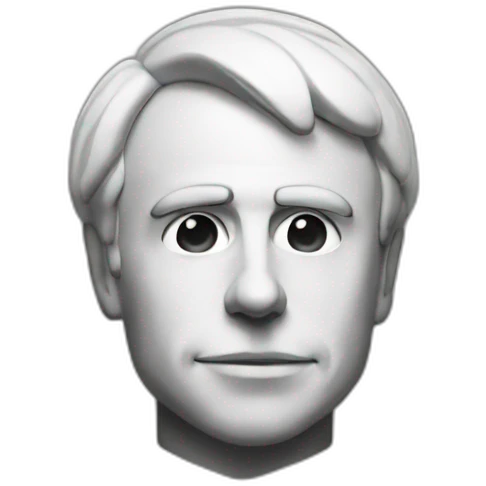 Macron with drug emoji