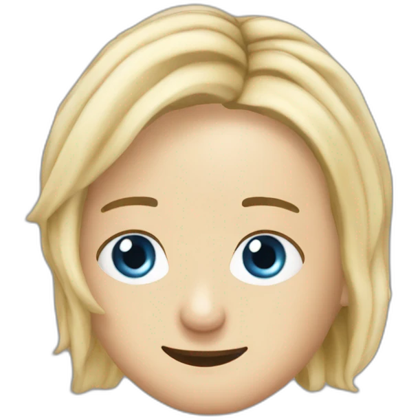marine lepen qui prend une glace emoji