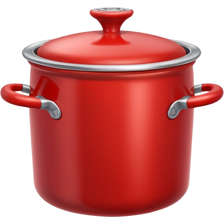 an empty red kitchen pot emoji