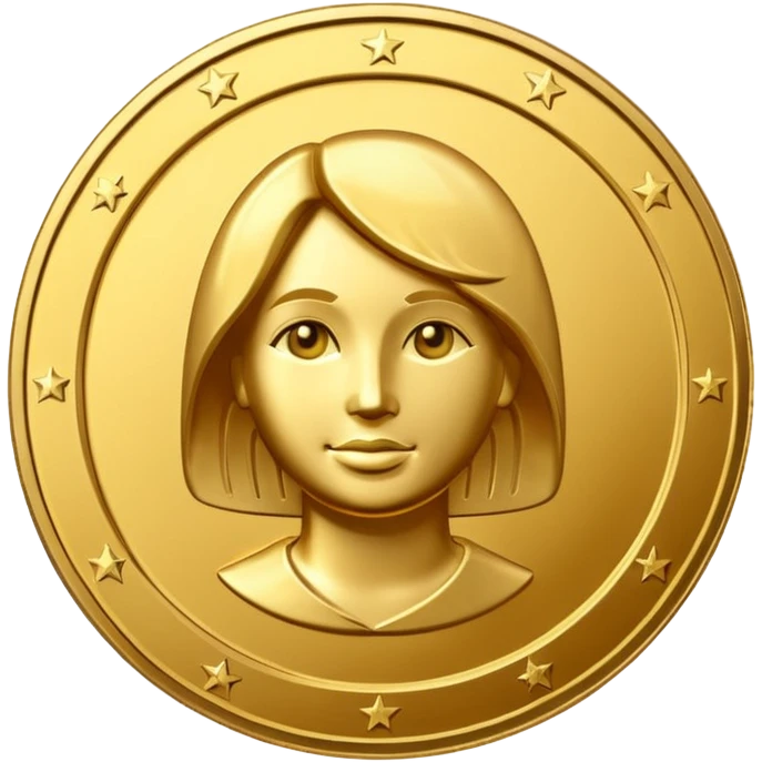 golden coin dollar emoji