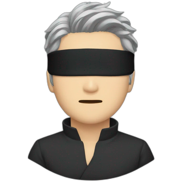 Satoru gojo blindfold emoji