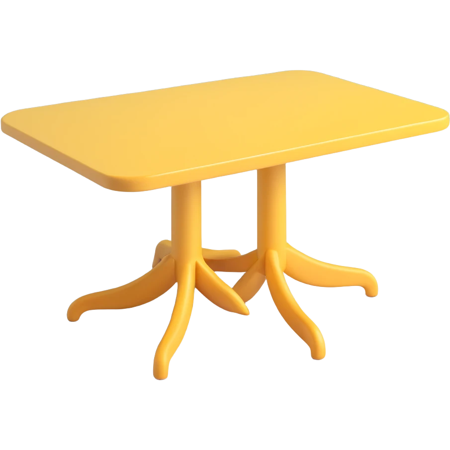 table in 3D emoji style emoji