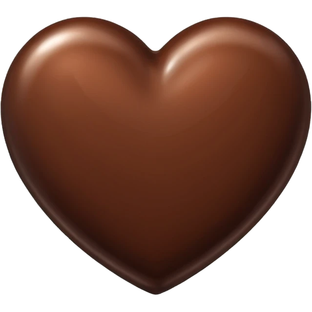 chocolate heart emoji emoji