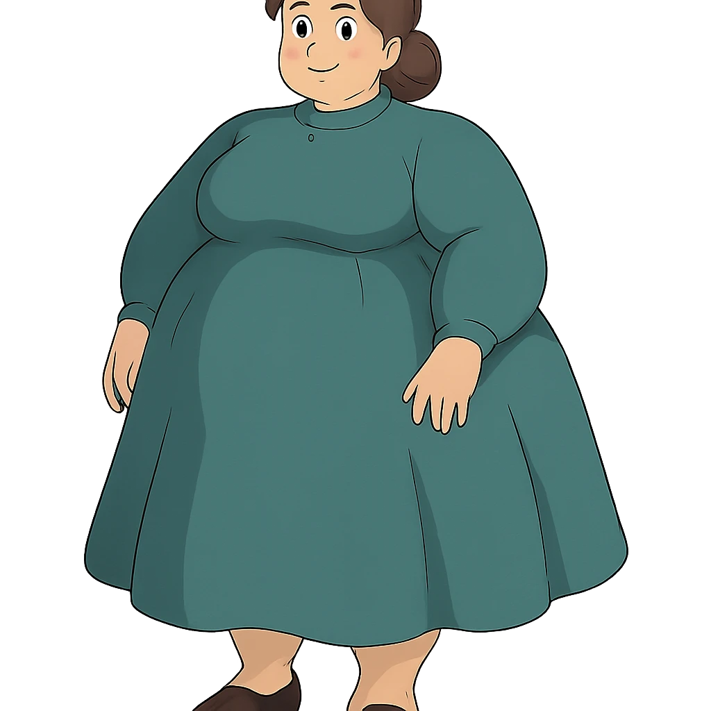 woman with exaggerated proportions emoji