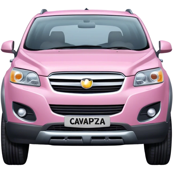 Keli13 pink rego on a silver Holden Captiva  emoji