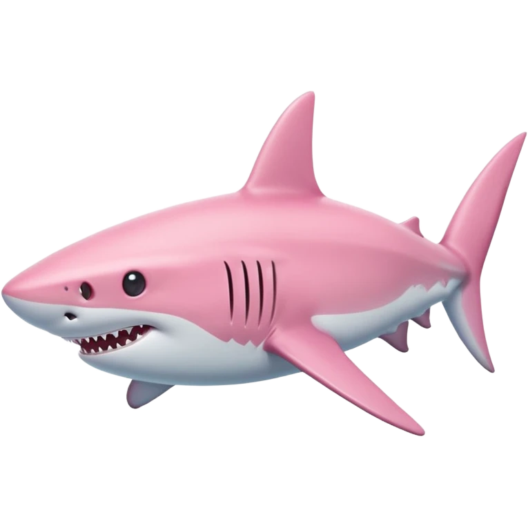 pastel pink shark emoji
