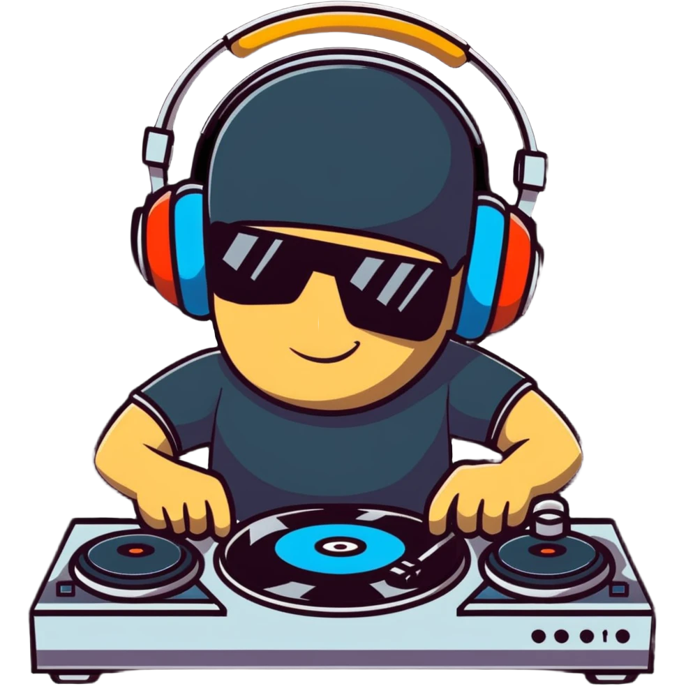 DJ mixing music emoji