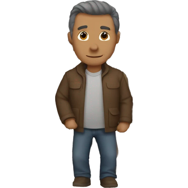 brown gate with a man emoji