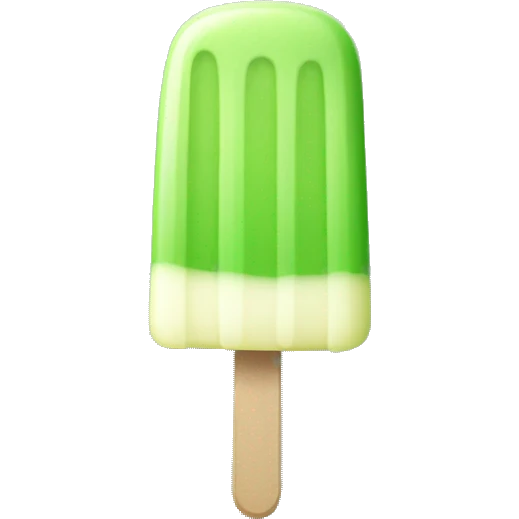 Light Green popsicle emoji