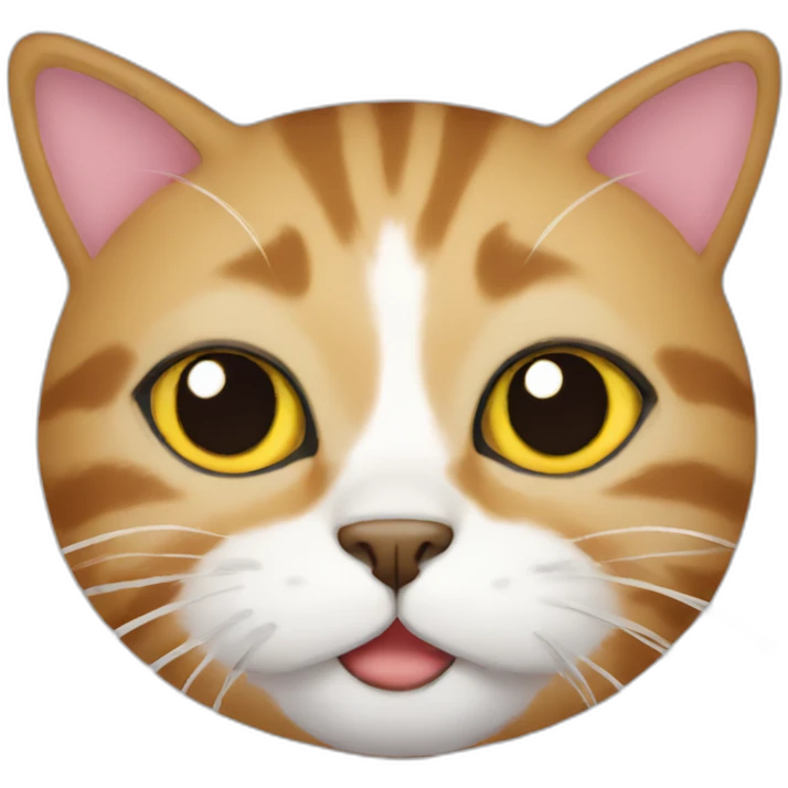 Cat with stickers over the face emoji