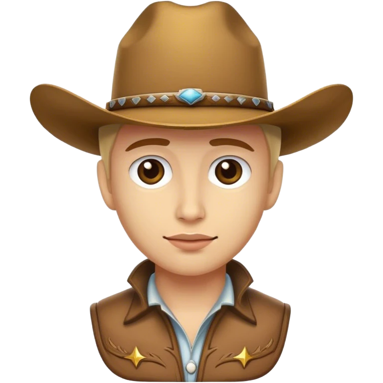 Utter wearing a cowboy hat emoji