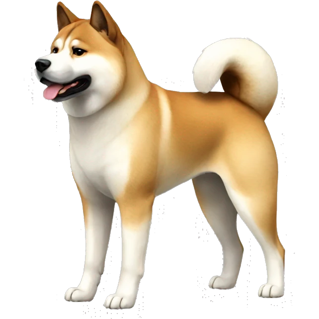 Akita Dog Breed Full Body emoji