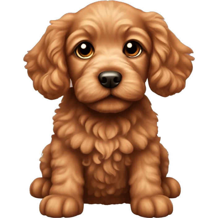 Ginger cockerpoo puppy  emoji