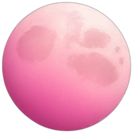 Pink moon emoji