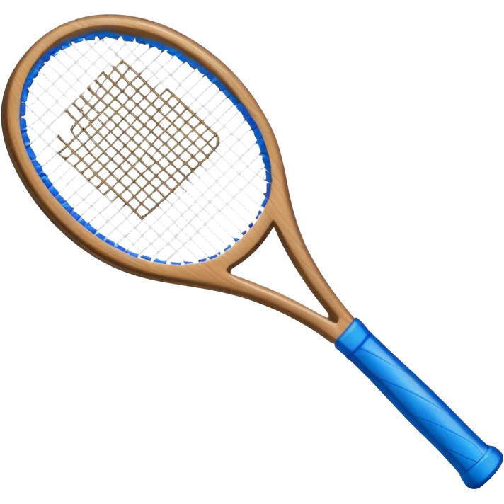 tennis racket with blue strings emoji