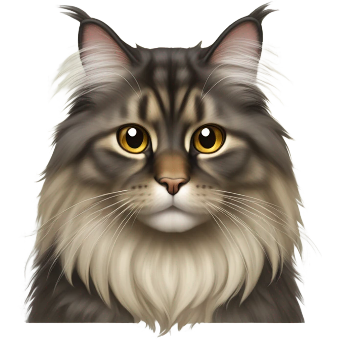 American long hair cat emoji