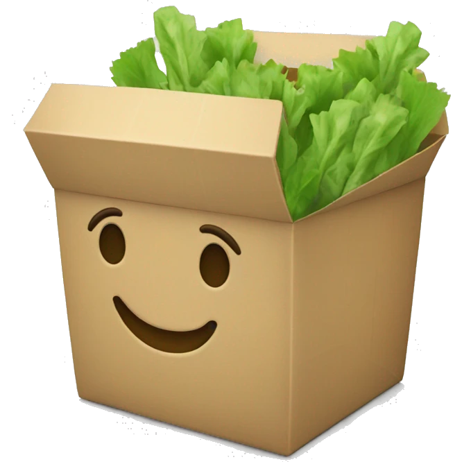 green food takeaway box emoji