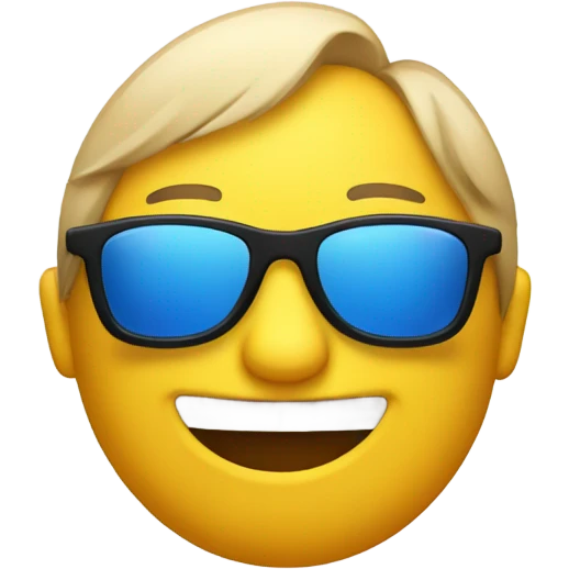 Smirk emoji with glasses emoji