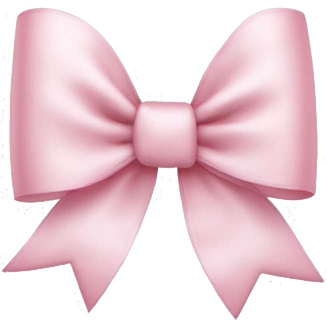 light pink bow emoji