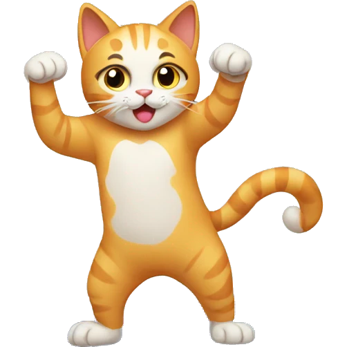 Cat doing exercises  emoji