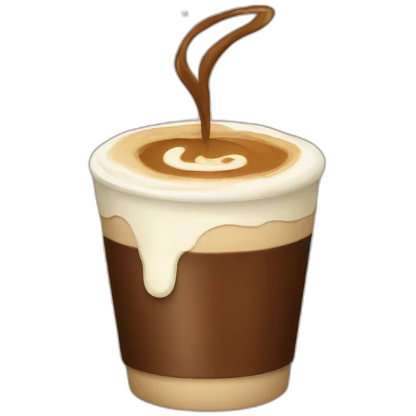 Coffee with cream  emoji