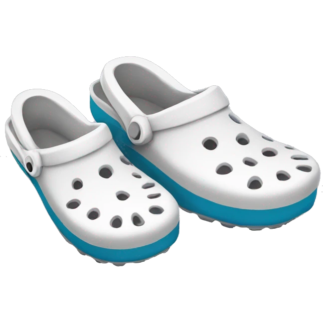White crocs emoji