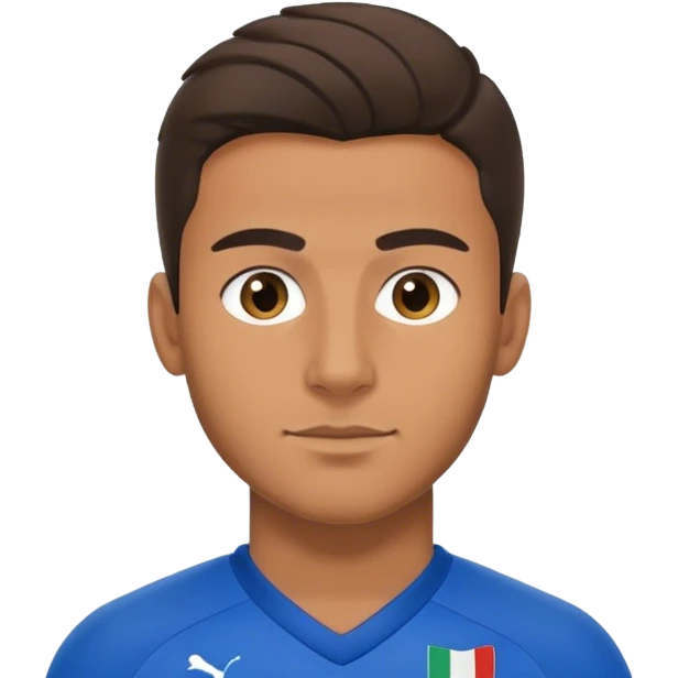 italian football player blue jersey emoji